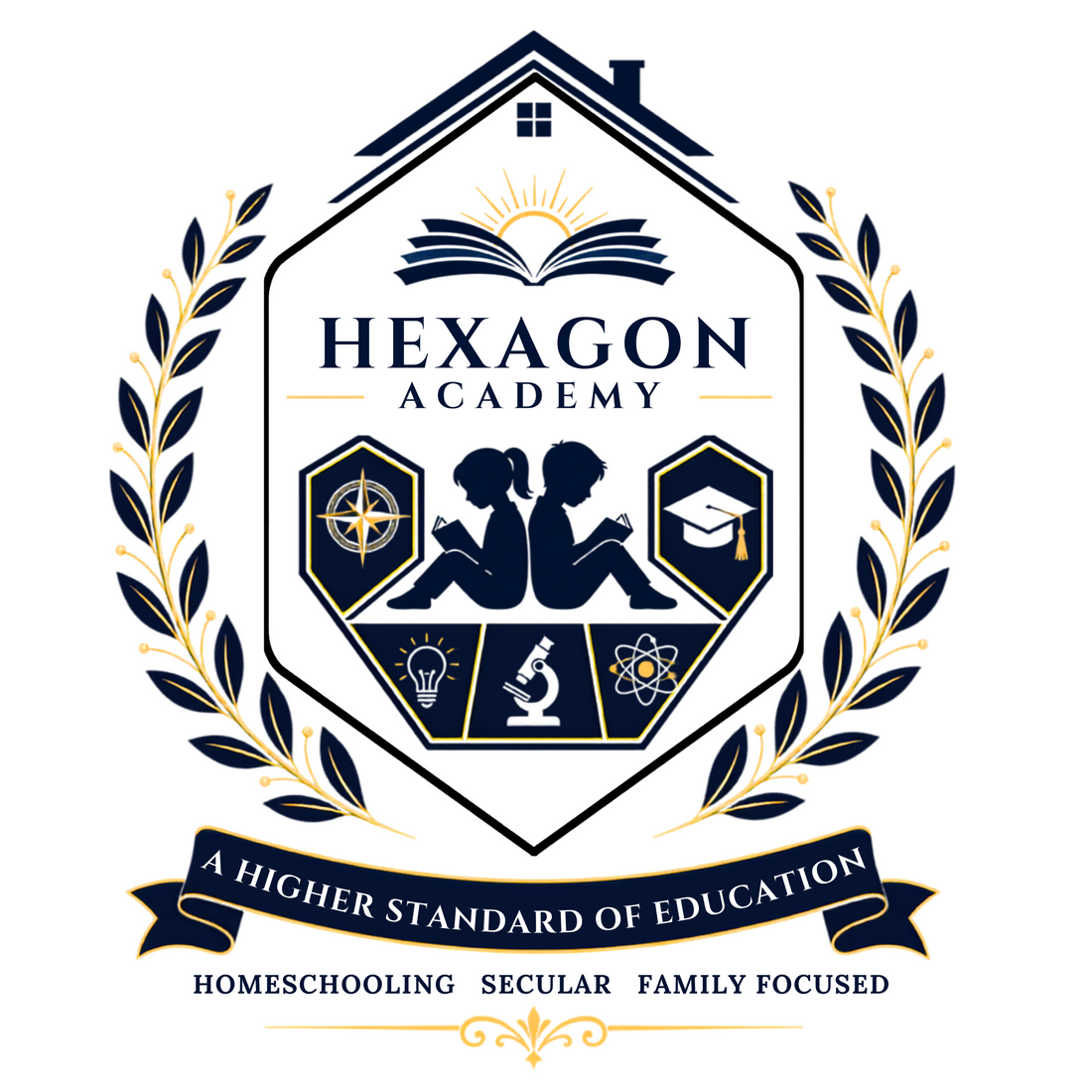 Hexagon Academy crest